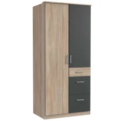 Schlafzimmerkleiderschrank im Holz Look - Danah