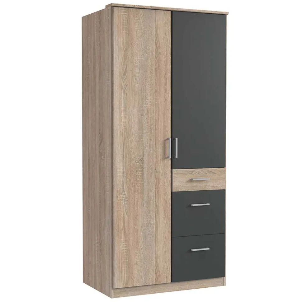 Schlafzimmerkleiderschrank im Holz Look - Danah