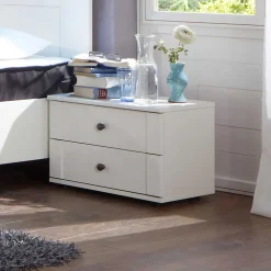 Schlafzimmerkombination Nulierto in Weiß (vierteilig)