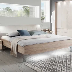 Schlafzimmermöbel Set mit LED Licht - Rativian (vierteilig)