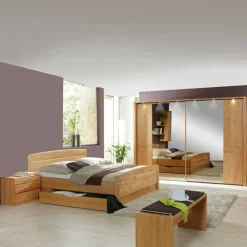 Schlafzimmermöbel Set Tandrea aus Erle teilmassiv (vierteilig)