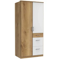 Schlafzimmerschrank im Holz Look Plankeneiche - Curacao