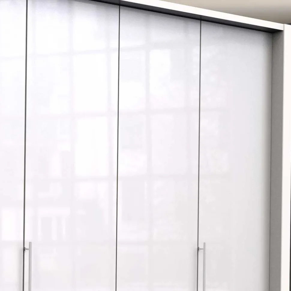 Schlafzimmer-Schrank in Weiß Glasfront - Dolienca