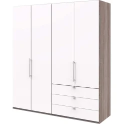 Schlafzimmerschrank 2m mit 3 Schubladen - Tivierto