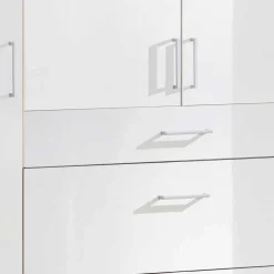 Schlafzimmerschrank mit Hochglanzfront in Weiß - Venture
