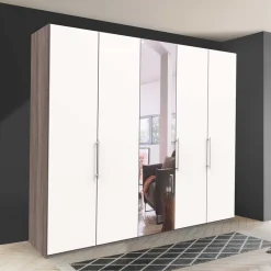 Schlafzimmerschrank mit Metallgriffen - Tivierto I