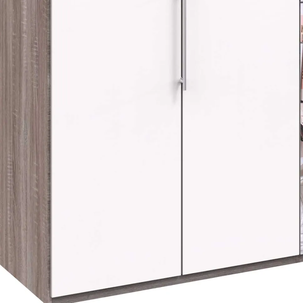 Schlafzimmerschrank mit Metallgriffen - Tivierto I