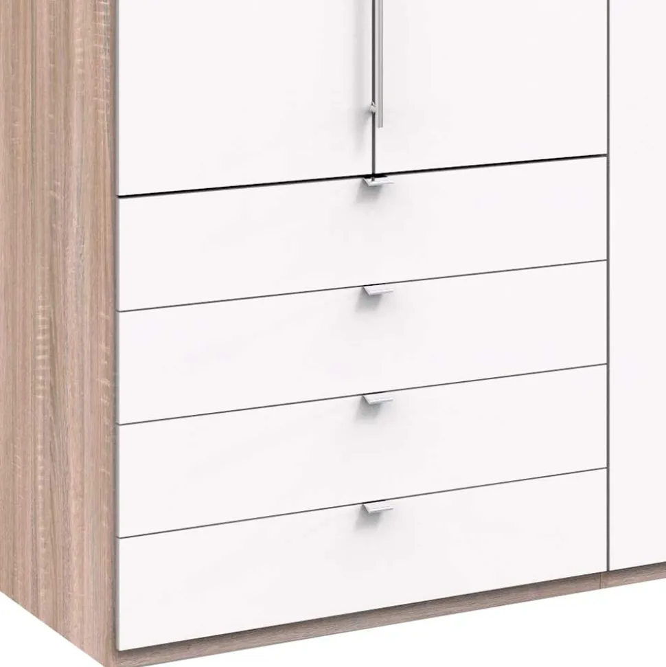 Schlafzimmerschrank mit vier Schubladen Soft Close - Vaclyn