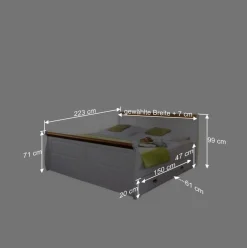 Schlafzimmerset Sicilianu im Landhausstil (vierteilig)