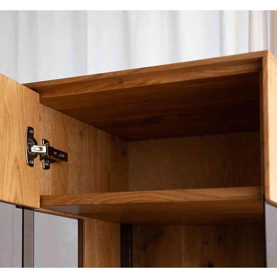 Schlanke Vitrine mit LED Beleuchtung - Cocondar