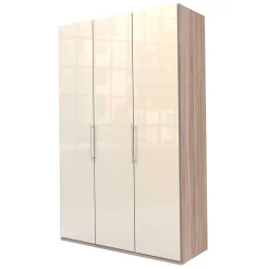 Schlichter Kleiderschrank 2-türig in Creme - Rativian