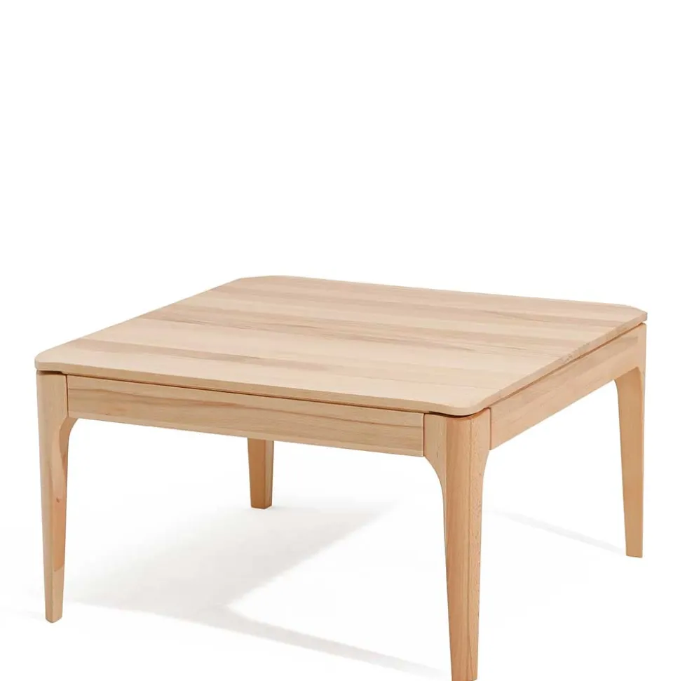 Schlichter Wohnzimmer Sofatisch aus Holz Natur - Berucas