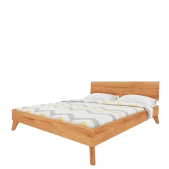 Schlichtes Holz Bett in Überlänge 220cm - Junola