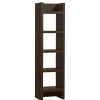 Schmales Regal in Dunkelbraun - Belpasso