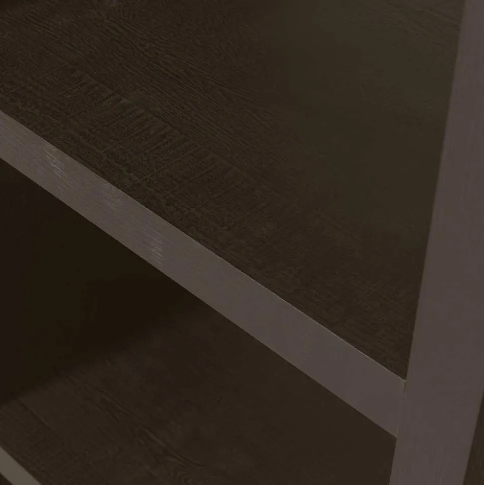 Schmales Regal in Dunkelbraun - Belpasso