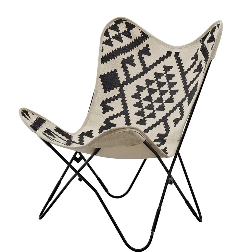 Schmetterlingsstuhl Lounge Stuhl im Ethno Style - Lorkin