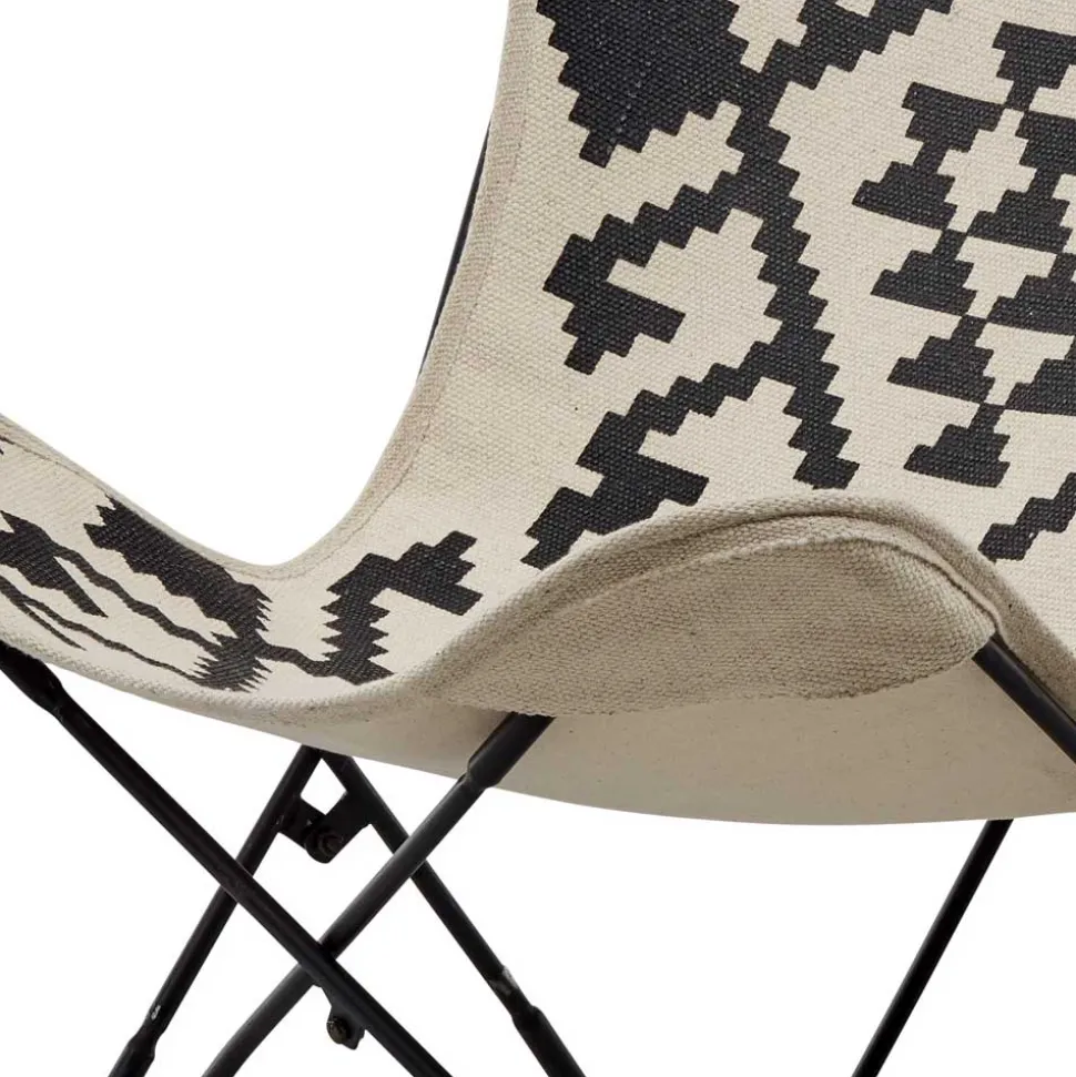 Schmetterlingsstuhl Lounge Stuhl im Ethno Style - Lorkin