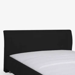 Schönes Stoffbett Fidelphia in Schwarz