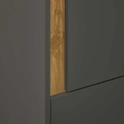 Schrank & schmales Regal Set - Ahilav (zweiteilig)