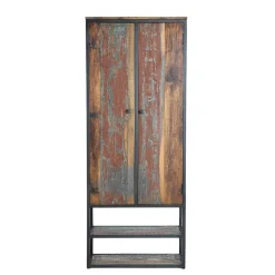 Schrank aus Recyclingholz mit Lackresten - Miriam