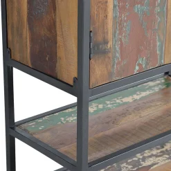 Schrank aus Recyclingholz mit Lackresten - Miriam