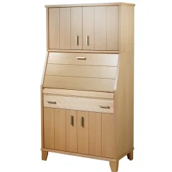 Schrank mit Schreibklappe in Buche Natur - Lidoral