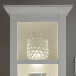 Schrankwand Chelles im weißem Landhaus-Stil (vierteilig)