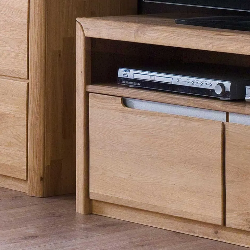 Schrankwand Croconia aus Wildeiche massiv (dreiteilig)