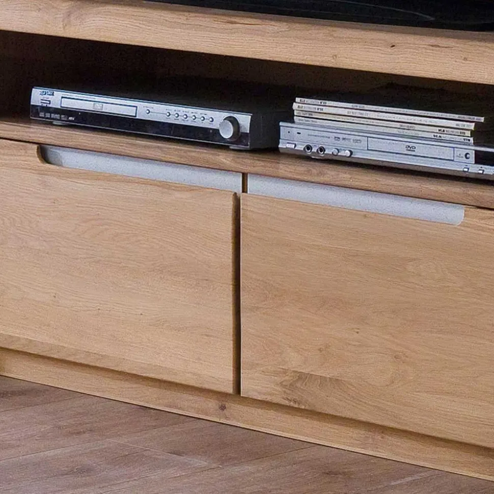 Schrankwand Croconia aus Wildeiche massiv (dreiteilig)