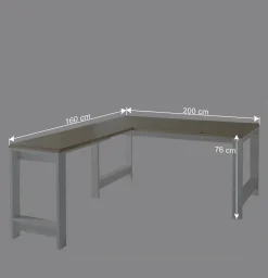 Schreibtisch & Rollcontainer Set - Mehady (dreiteilig)