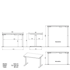Schreibtisch & Rollcontainer Set - Sparkle (zweiteilig)