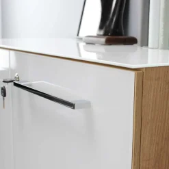 Schreibtisch & Rollcontainer & Schrank - Laszlo (dreiteilig)