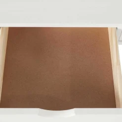 Schreibtisch aus Holz in Weiß lackiert - Jaisa