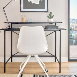 Schreibtisch aus Metall in Schwarz - Andjes