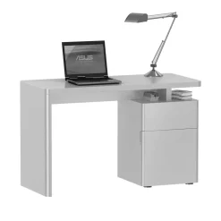 Schreibtisch Huropa in Hochglanz Weiß