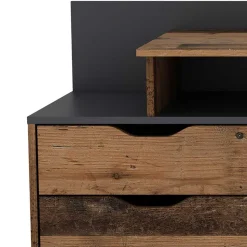 Schreibtisch in Altholz Optik mit Anthrazit - Georgia