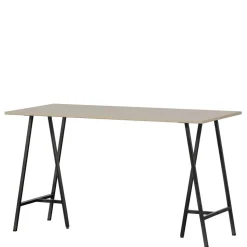 Schreibtisch in Hellgrau Kiefernholz - Amare