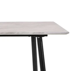 Schreibtisch in Marmoroptik Weiß Grau - Riguna