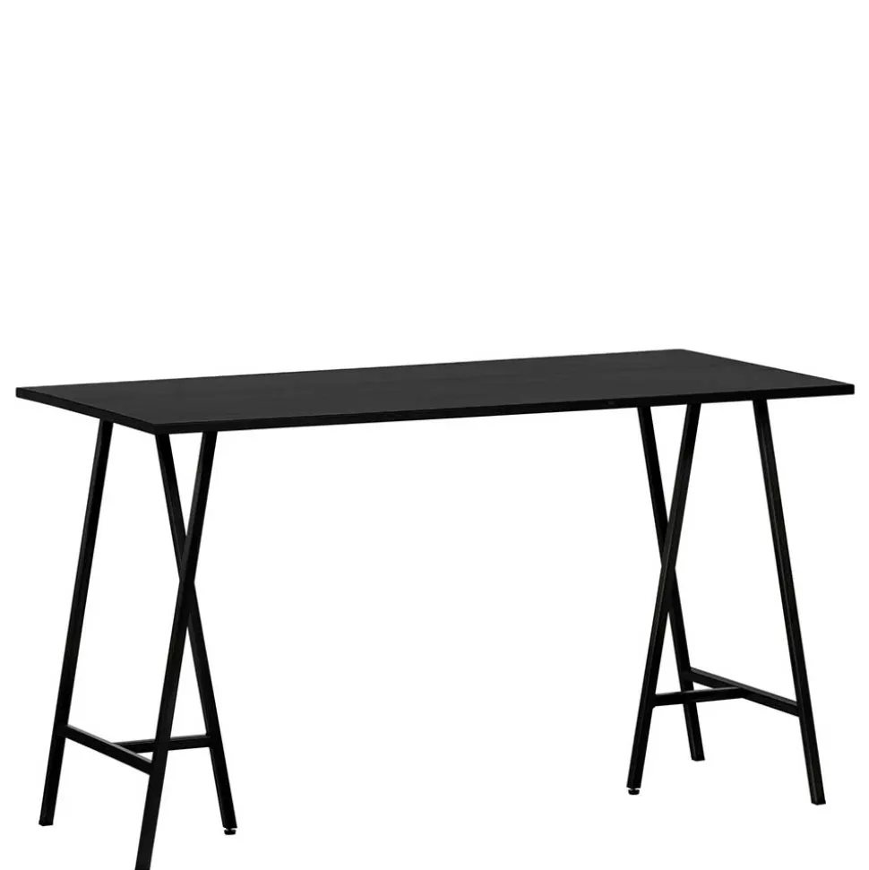 Schreibtisch in Schwarz aus Kiefernholz - Fortore