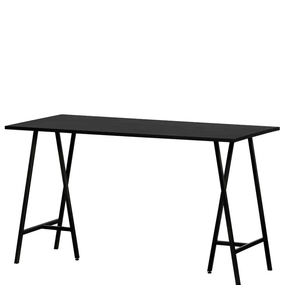 Schreibtisch in Schwarz aus Kiefernholz - Fortore