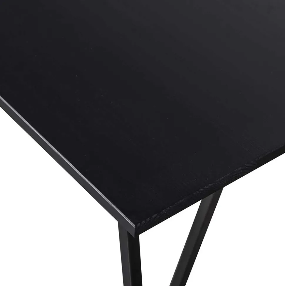 Schreibtisch in Schwarz aus Kiefernholz - Fortore