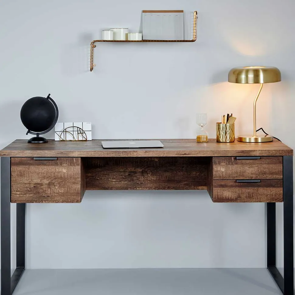 Schreibtisch in Vintage Eiche Dekor - Srecla