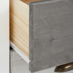 Schreibtisch in Weiß mit Grau - Car