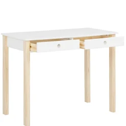 Schreibtisch in Weiß mit Kiefer - Cayman
