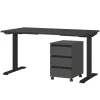 Schreibtisch Kombination in Dunkelgrau - Espnoz (zweiteilig)