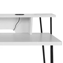 Schreibtisch mit Aufsatz in Weiß - Finlays