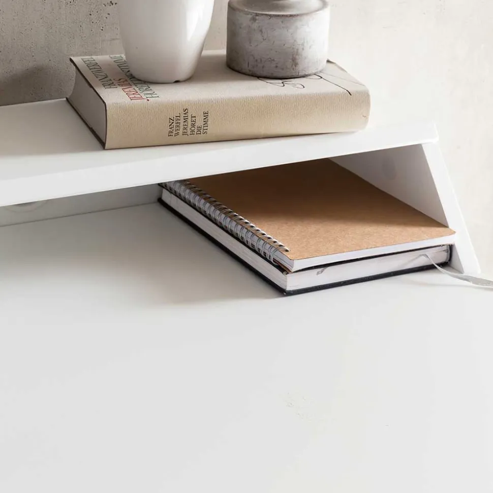 Schreibtisch mit Aufsatz & zwei Schubladen - Hank