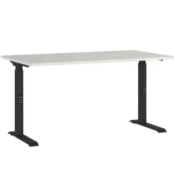 Schreibtisch mit Höhenverstellung in Lichtgrau - Rapinus