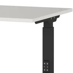 Schreibtisch mit Höhenverstellung in Lichtgrau - Rapinus