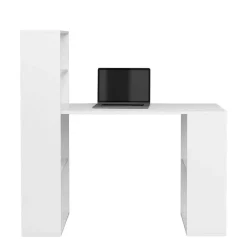 Schreibtisch mit Regal in Weiß - Osicria